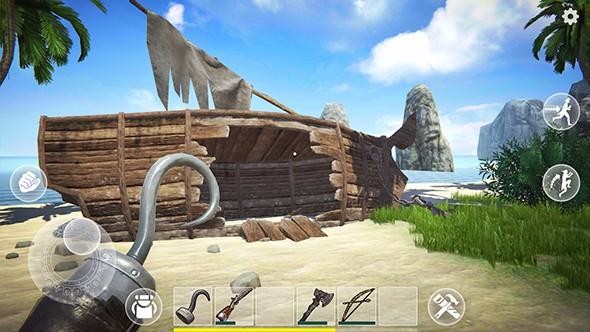 Island survival mobile game