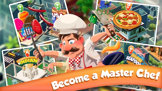 Kitchen rush restaurant chef game