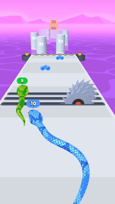 Snake running race game