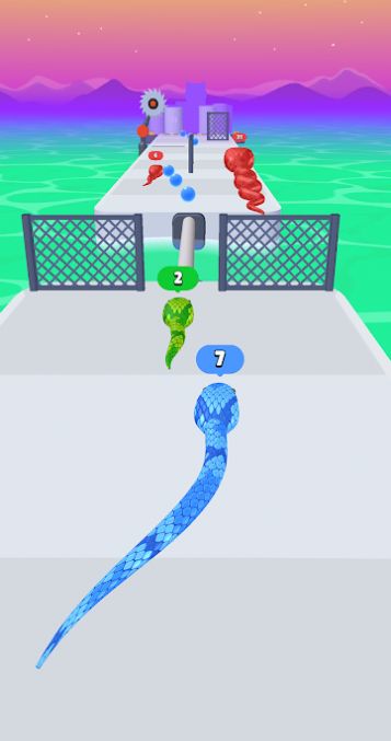 Snake running race game