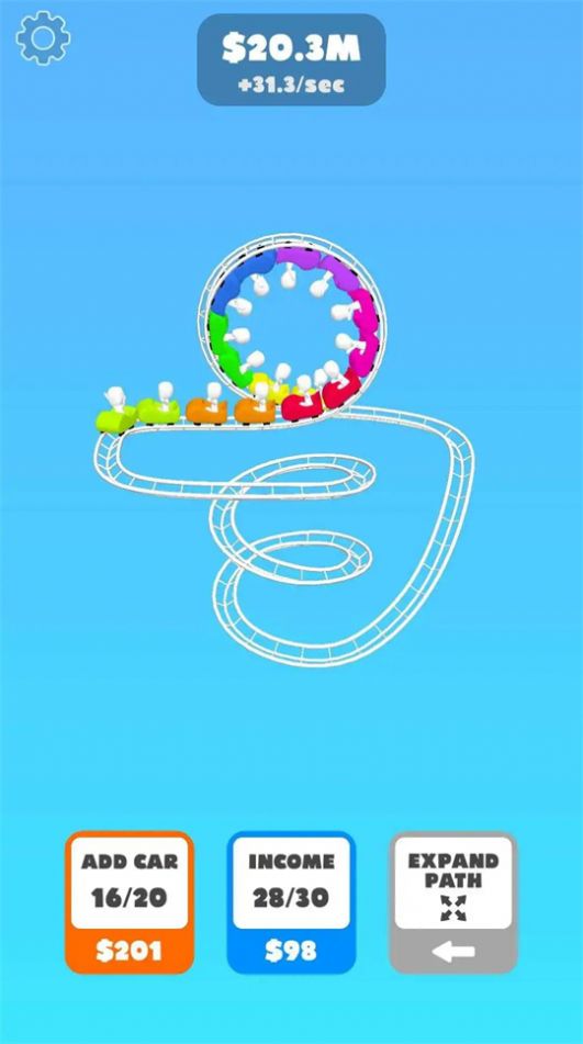 Super loop roller coaster game