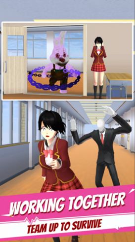 Anime High School Chase Simulation Game