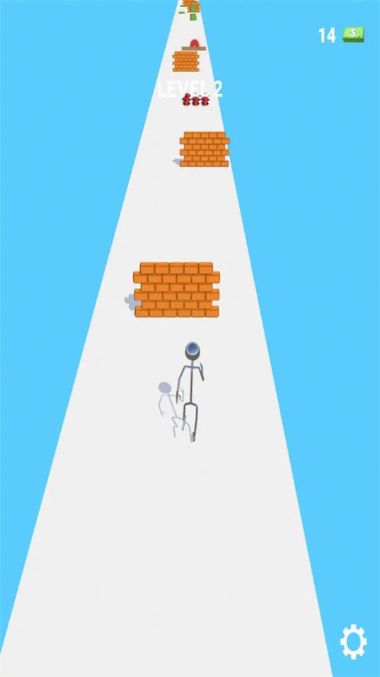 Juego de carrera de velocidad de Brick Man