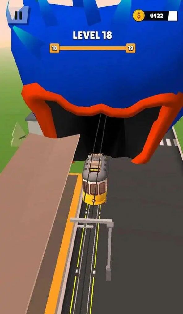 Jogo Tram Rush Monstro Azul 3D