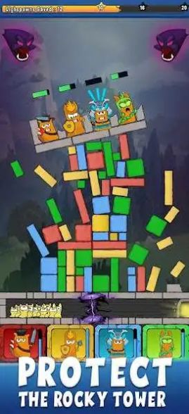 Jeu de défense de puzzle Rock Tower