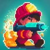 Firefighter Pixel Shooter游戏