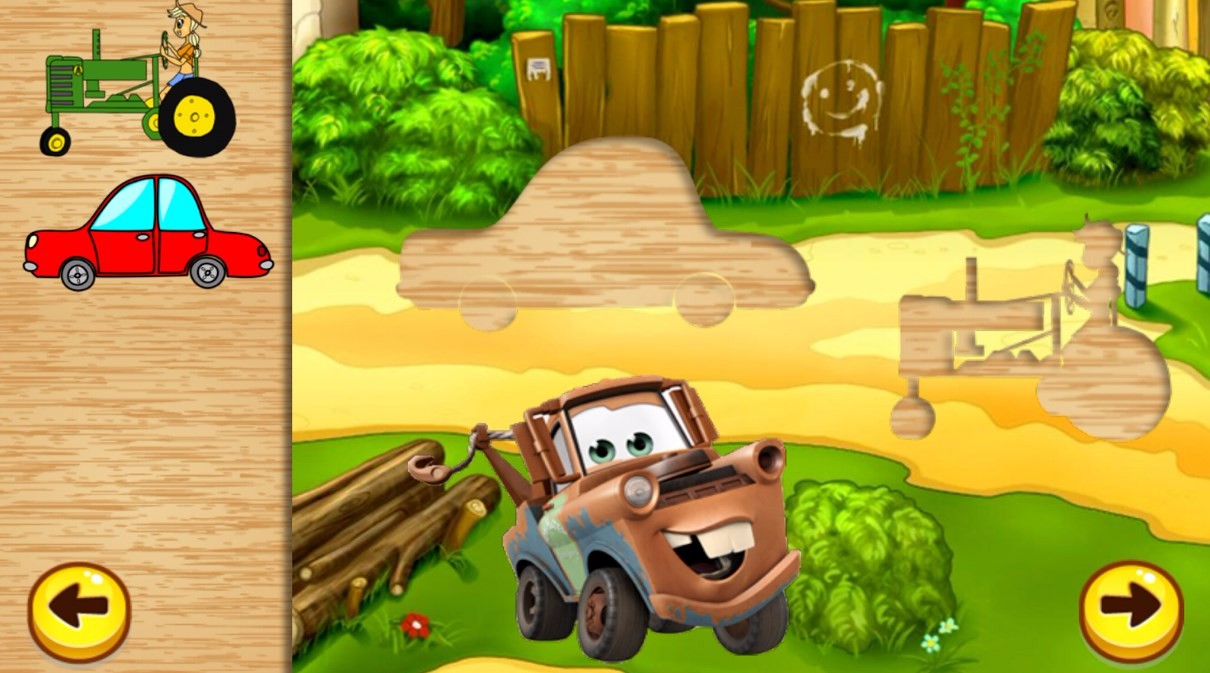 Car puzzle mobile game