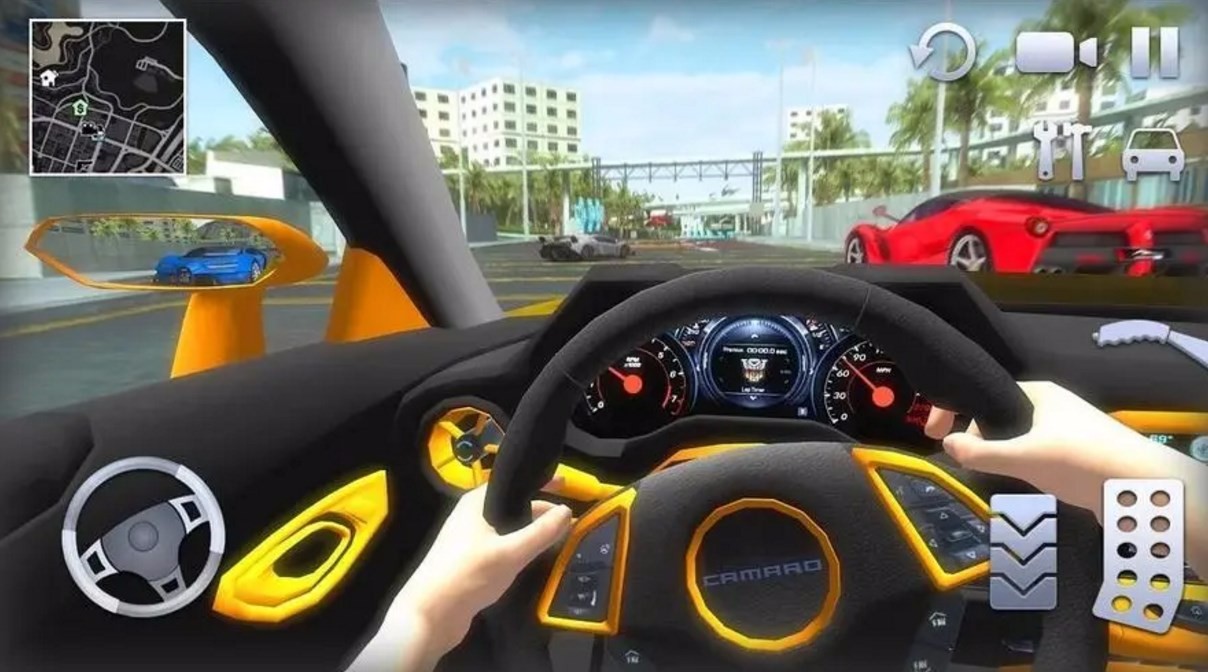 Simulation real person driving mobile game