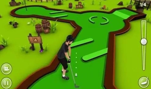 Golf competitive mobile game