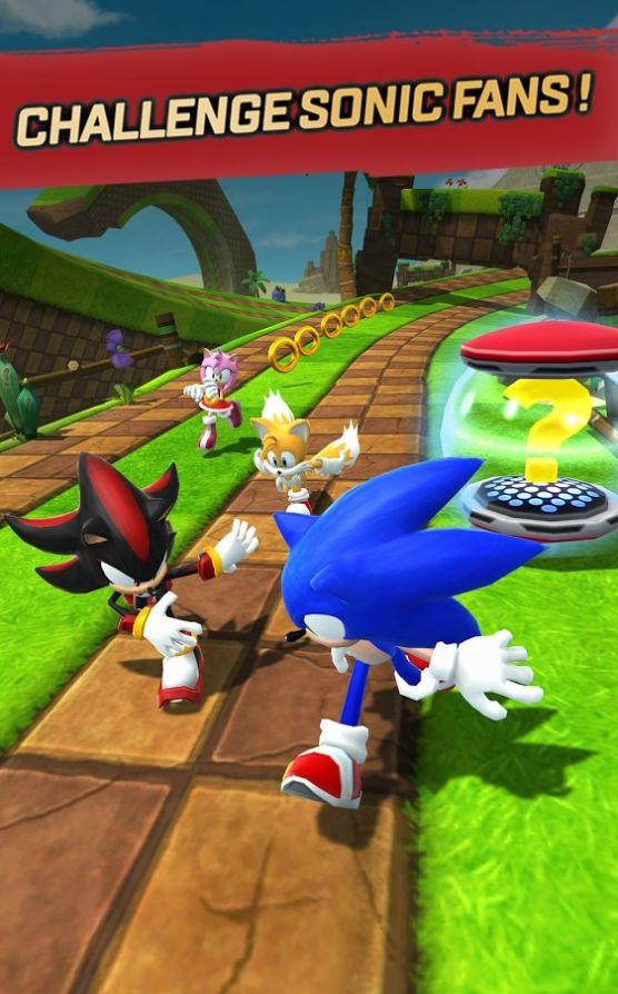 Menu de recursos do Sonic Forces Speed ​​Battle