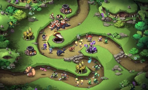 Tower defense mobile game