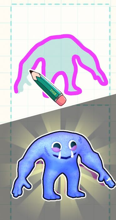 Draw a spotted monster game