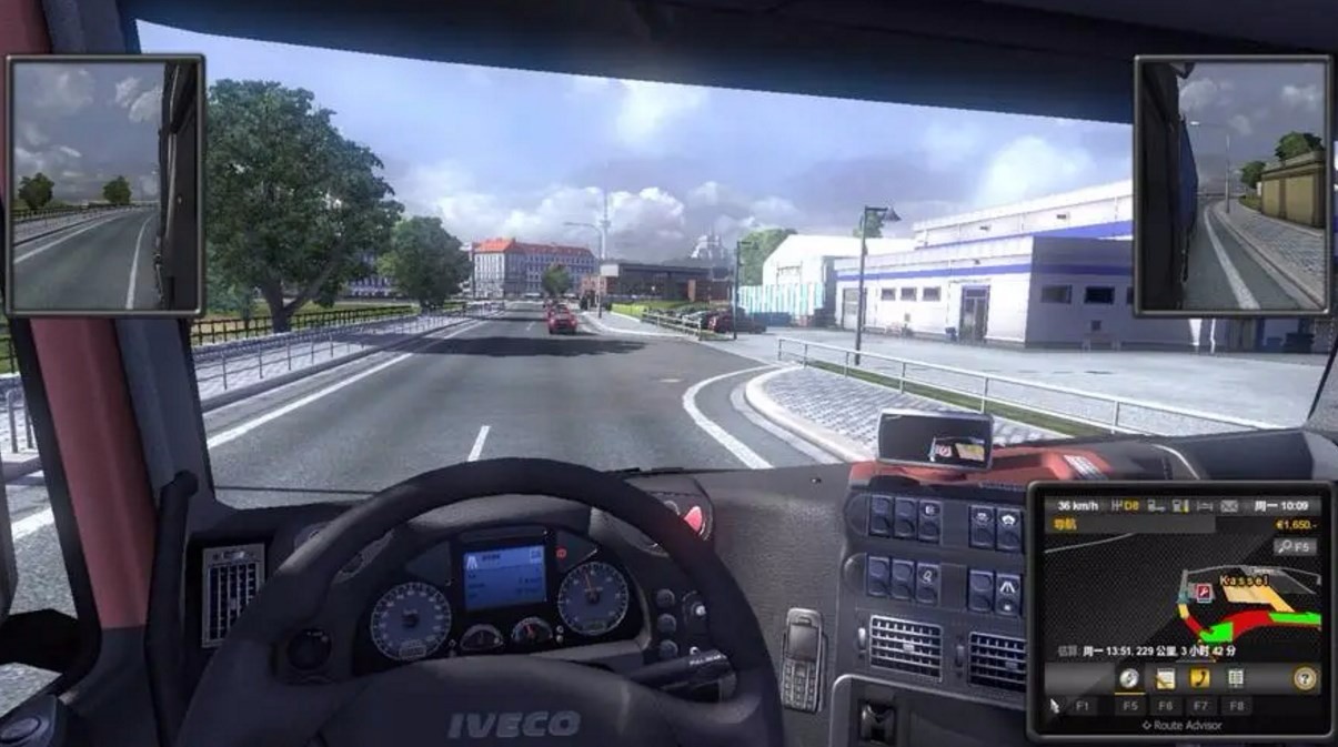 Driving simulation mobile game