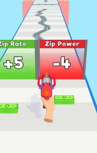 Zipper parkour game