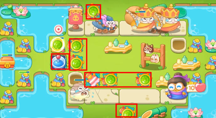 How to pass level 5 of Defending Carrot 4 Summer Fishing