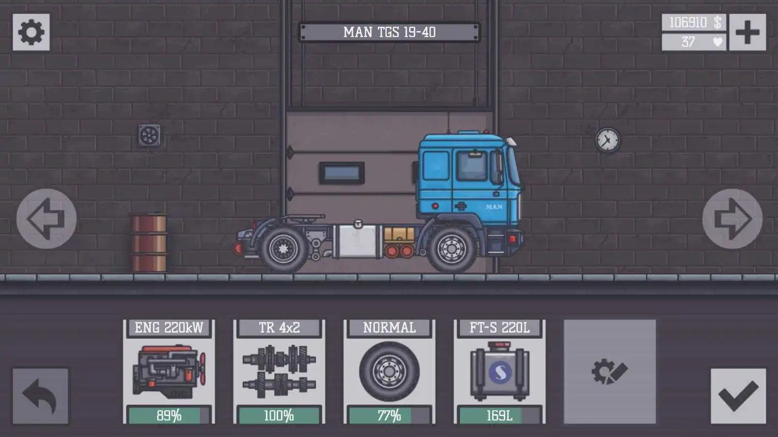 Long distance truck driver game