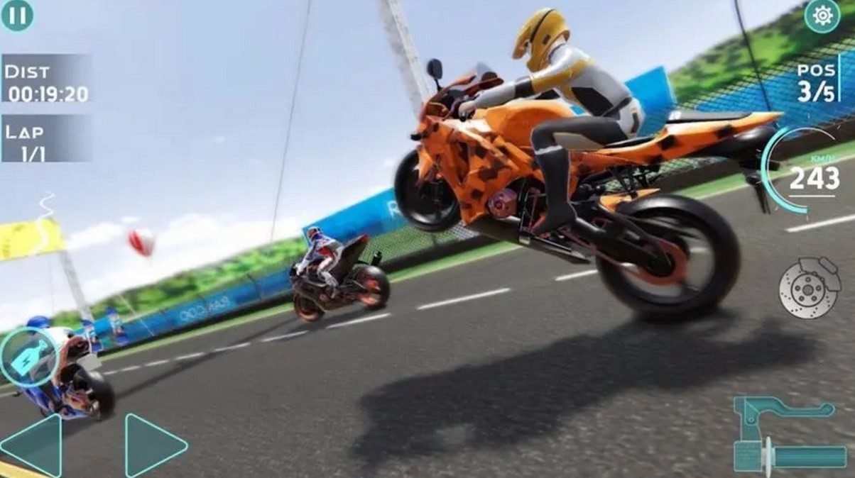 Motorcycle mobile game