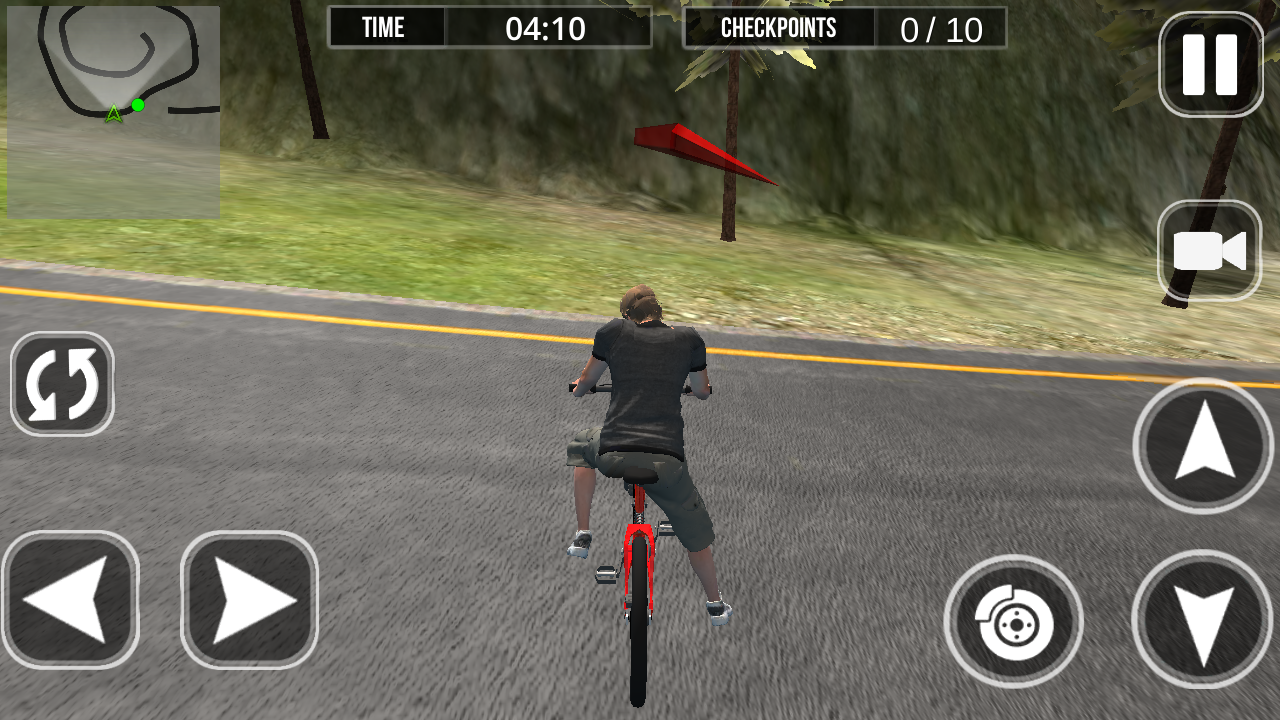 Cycling mobile game