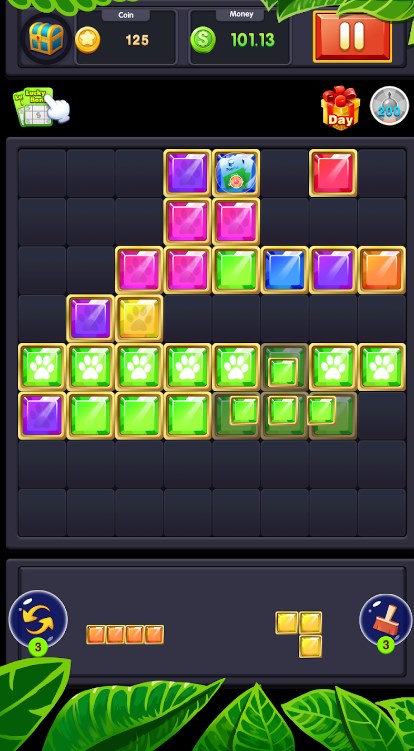 Block puzzle classic gem matching game