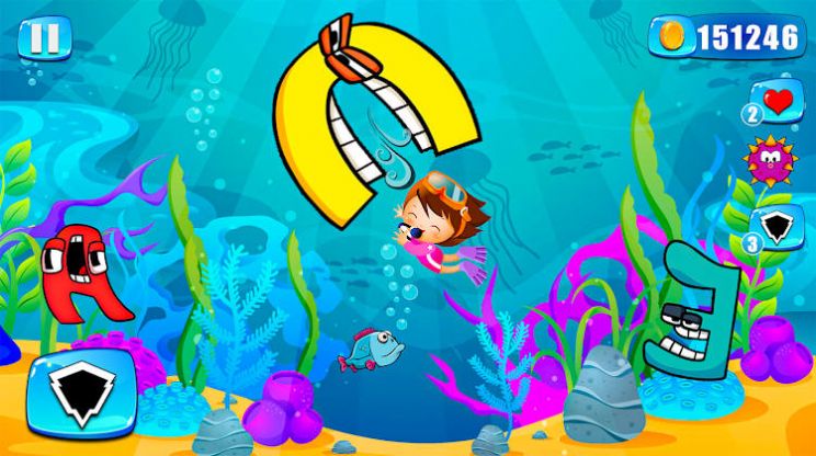 Jogo de simulação de sereia de mergulho