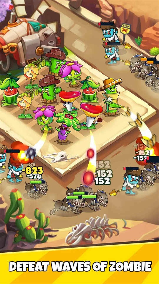 Juego de defensa de plantas de granja zombie