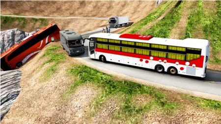 Long distance bus racing mobile game