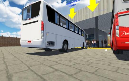 Bus-Busfahren 3D