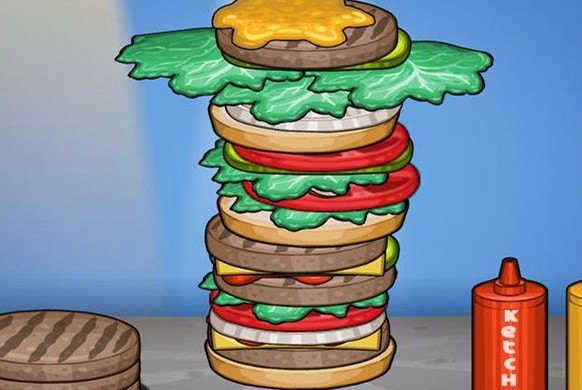 Burger making mobile game