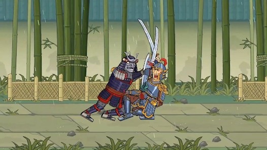 Verrückte chinesische Samurai-Version