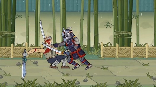 Verrückte chinesische Samurai-Version