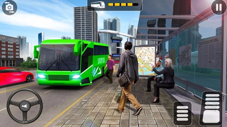 Bus driving mobile game