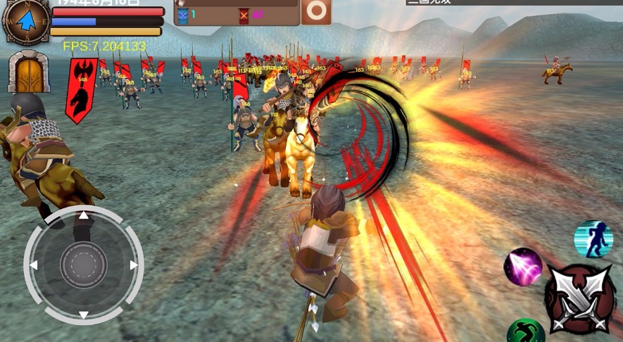 Stand-alone action mobile game