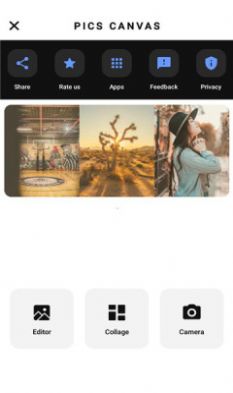 Pics Canvas app