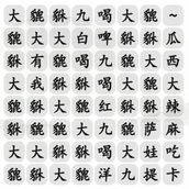 Strategy for clearing the level of the Chinese Character Find the Difference King Pixiu