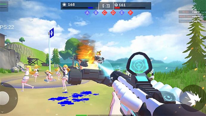 Juego de disparos de armas FPS de lucha de chicas