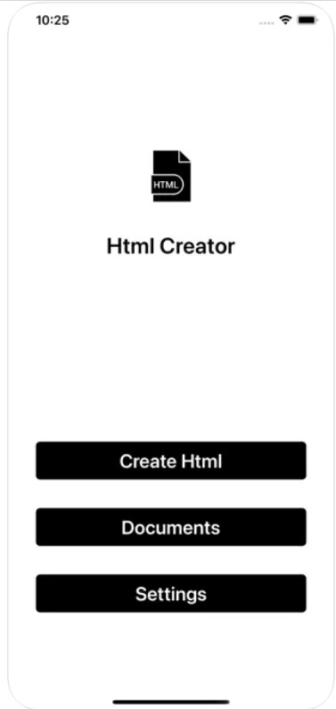 HtmlCreator app