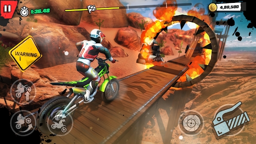 Motocross-Raserei-Spiel