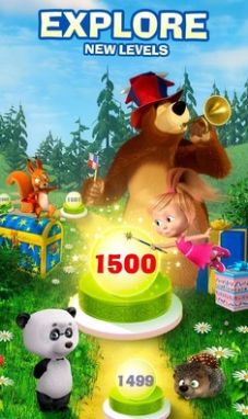 Masha and the Bear Jam Match 3 Game