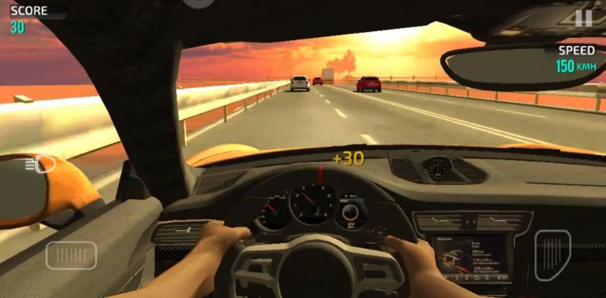 Virtual driving mobile game