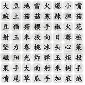 Strategy for clearing levels of Chinese Characters Find the Difference King Wild Plant Elimination