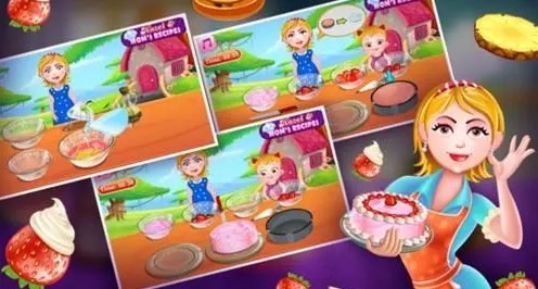 Cake making mobile game