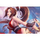 Rei da Glória Mai Shiranui revirou os olhos no endereço de exibição da animação original