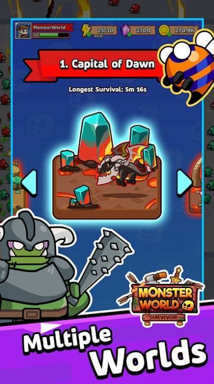 Monster World Survival Game