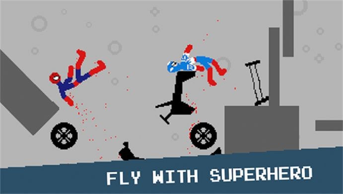 Stickman Falling Pixel