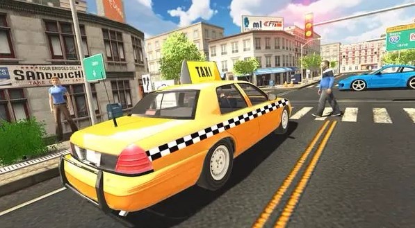 Taxi driving mobile game