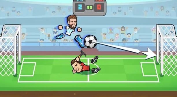 Play football mobile game