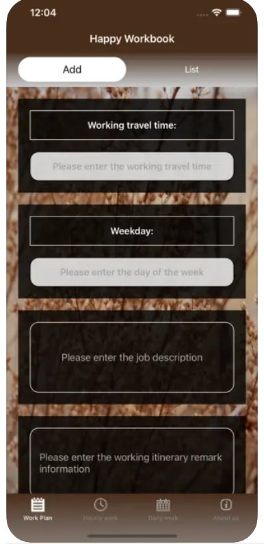 Happy Workbook app