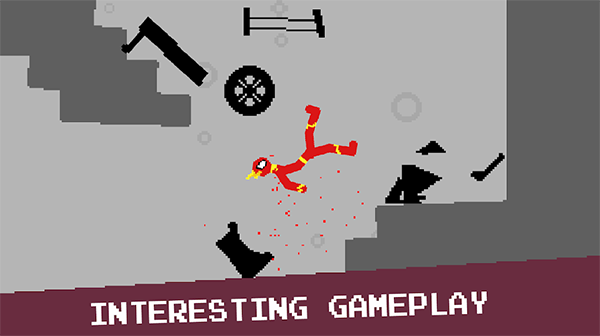 Pixel Stickman Falling Mobile Version