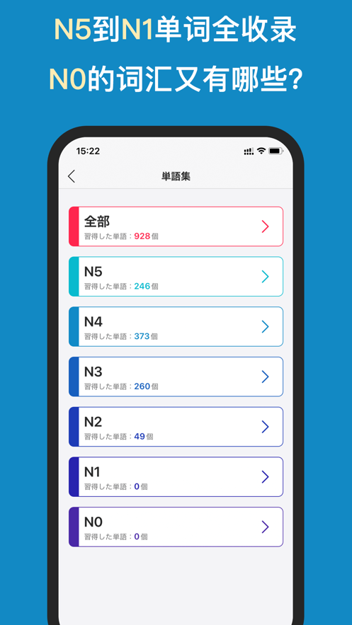 Memorize Japanese words app