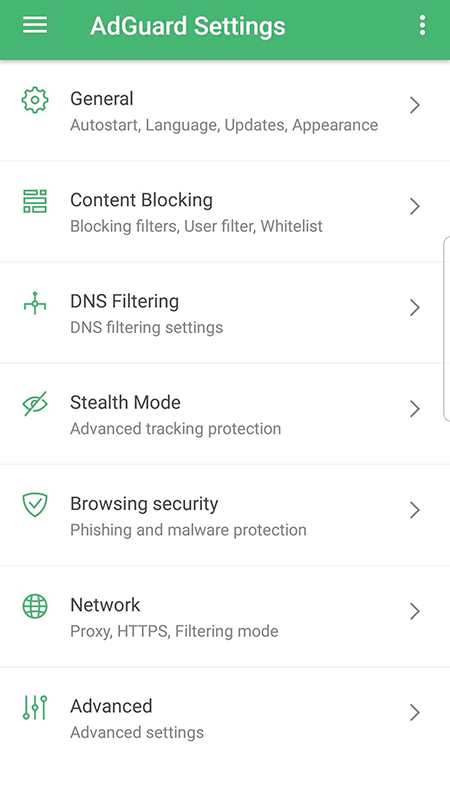 AdGuard mobile version